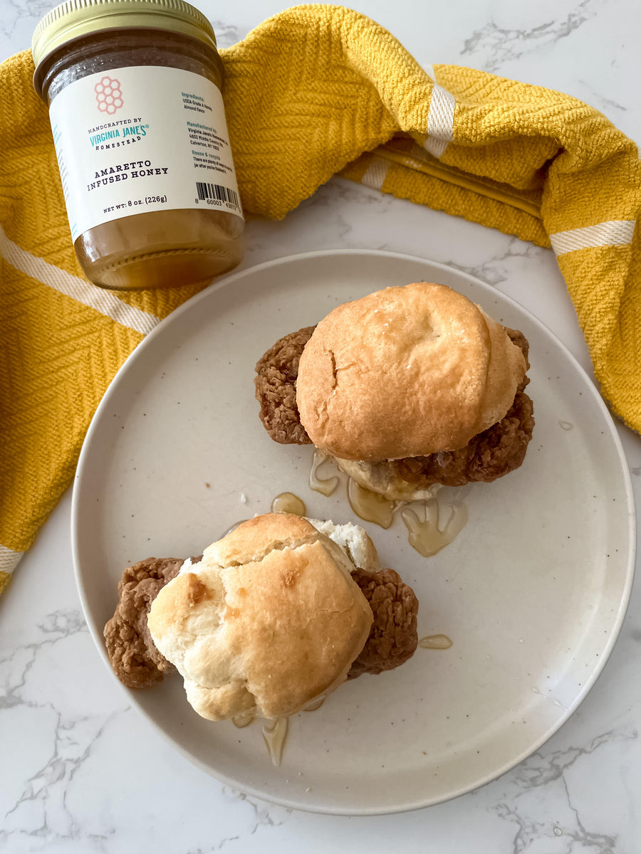 Air Fried Chicken Tenders with Biscuits & Honey – VirginiaJanes